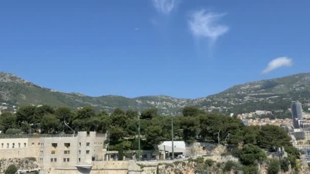 Letecký pohled na Monte Carlo — Stock video