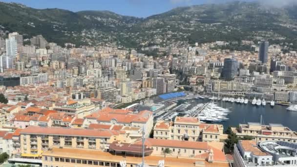 Vista aérea de Monte Carlo — Vídeo de Stock