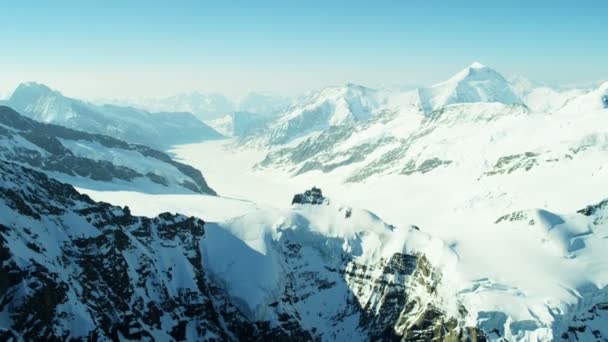 Cime innevate a Grindelwald — Video Stock