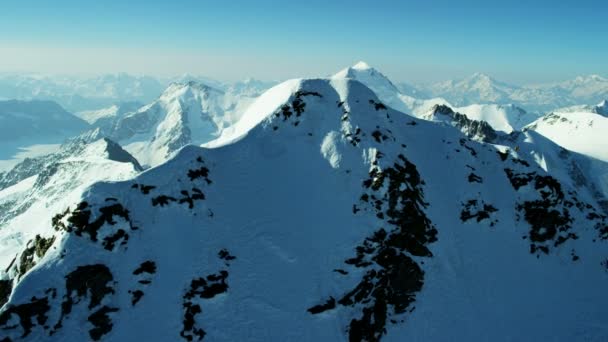 Jungfrau mountain summit in Switzerland — Stock Video