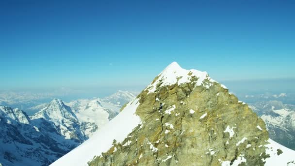 Eiger Grindelwald suizo de la roca — Vídeos de Stock