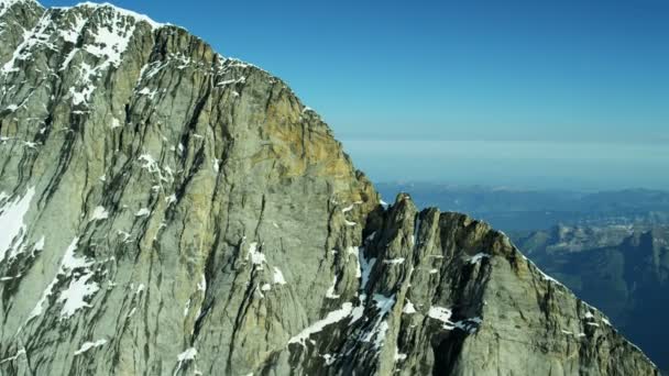 Eiger schweizer grindelwald rock — Stockvideo