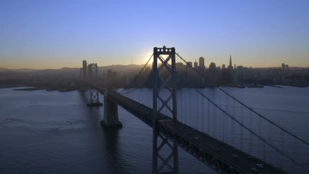 Oakland Bay Bridge en San Francisco — Vídeo de stock