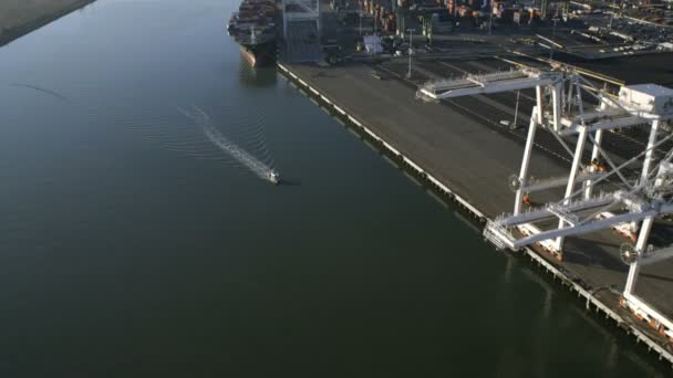 Puerto Comercial de Oakland en San Francisco — Vídeo de stock