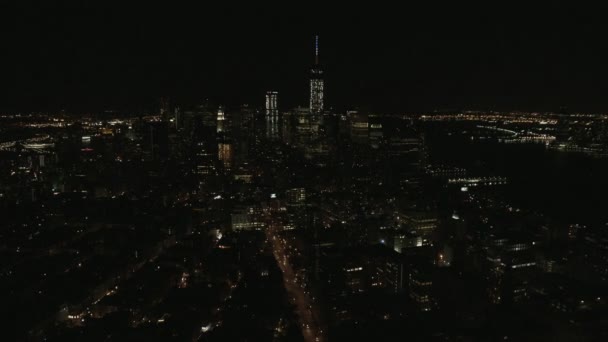 New York City-a éjjel — Stock videók