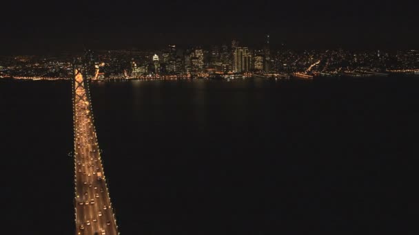 Nieuwe Oakland Bay Bridge in San Francisco — Stockvideo