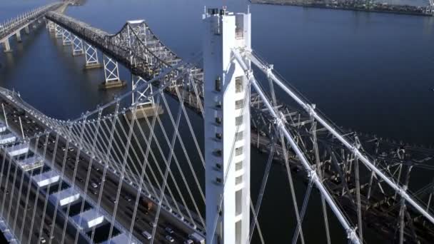 Ponte da Baía de Oakland em São Francisco — Vídeo de Stock