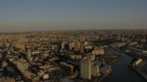 Nowojorska panorama miasta z wieżowcami — Wideo stockowe