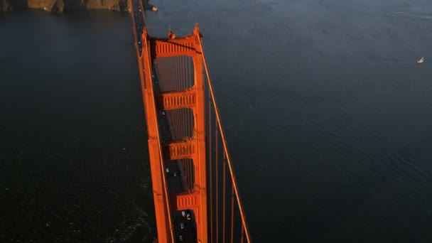 Puente colgante Golden Gate en San Francisco — Vídeos de Stock