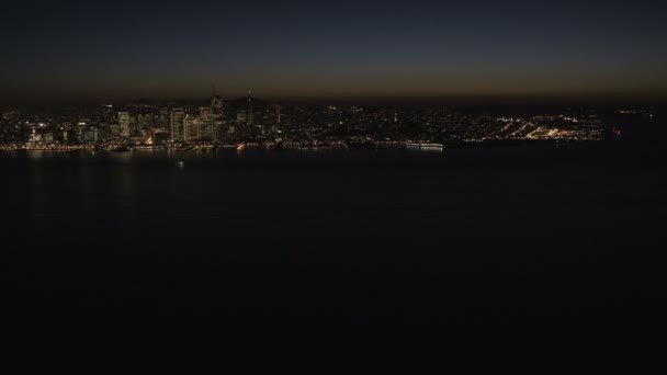 Luchtfoto van haven van San Francisco — Stockvideo