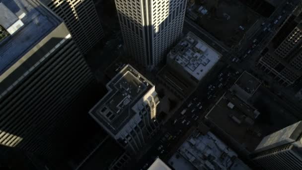Mrakodrapy, střechy a ulice San Francisca — Stock video