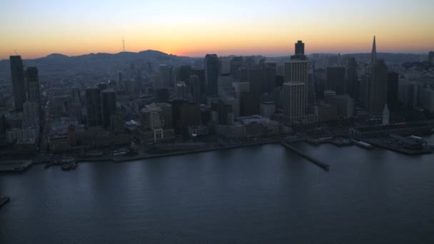 Oakland Bay Suspension Bridge Francisco Bay — Stockvideo