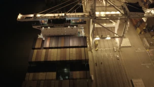Containerhaven van Oakland San Francisco Bay — Stockvideo