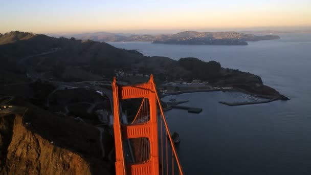 Most wiszący Golden Gate w San Francisco — Wideo stockowe