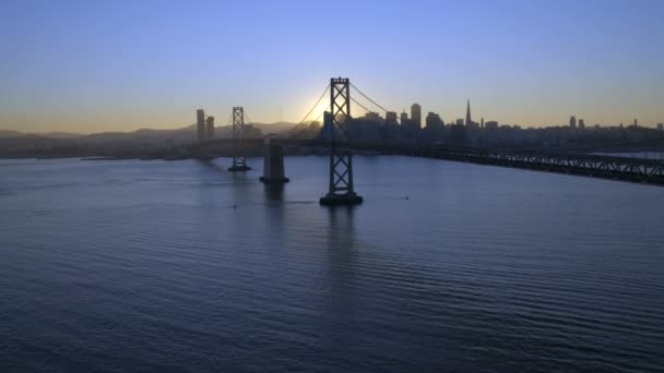 Oakland Bay Bridge en San Francisco — Vídeos de Stock