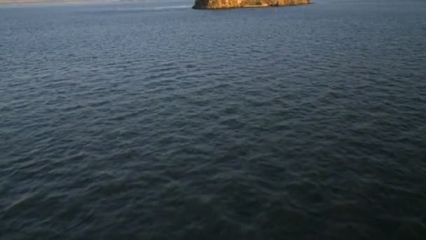 Rock Alcatraz wyspa San Francisco Bay — Wideo stockowe