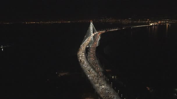 Yeni Oakland Körfezi Köprüsü San Francisco — Stok video