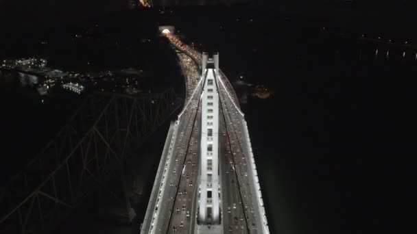 New Oakland Bay Bridge in San Francisco — Stock Video