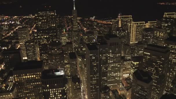 Wolkenkrabbers, daken en straten van de stad van San Francisco — Stockvideo