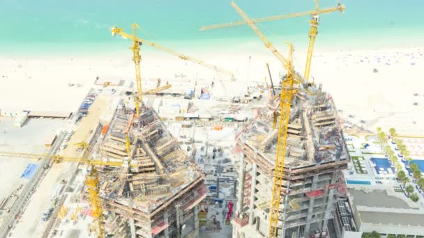 Cantiere sulla riva di Dubai — Video Stock