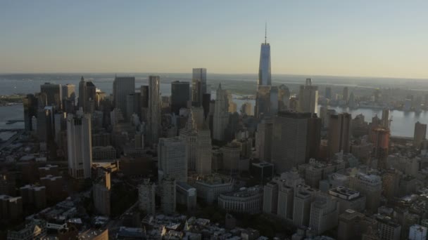 New York City skyline with skyscrapers — Stock Video