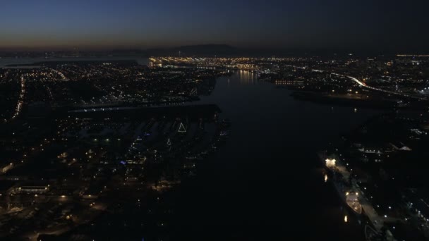 Konteyner Port San Francisco Körfezi — Stok video