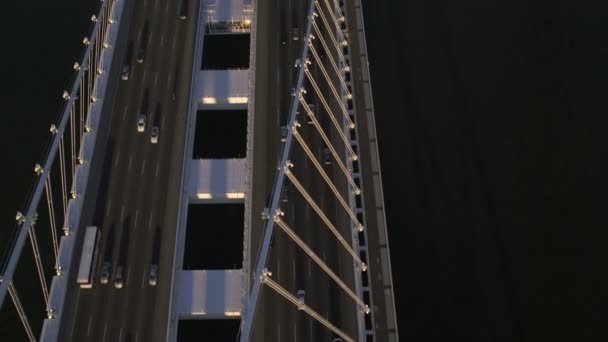 Όκλαντ κόλπο γέφυρα στο Σαν Φρανσίσκο — Αρχείο Βίντεο