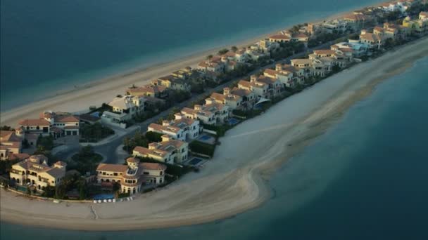 Vista aérea de Palm Jumeirah en Dubai — Vídeo de stock