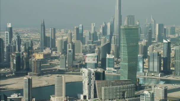 Antenne Dubai City Skyline — Stockvideo