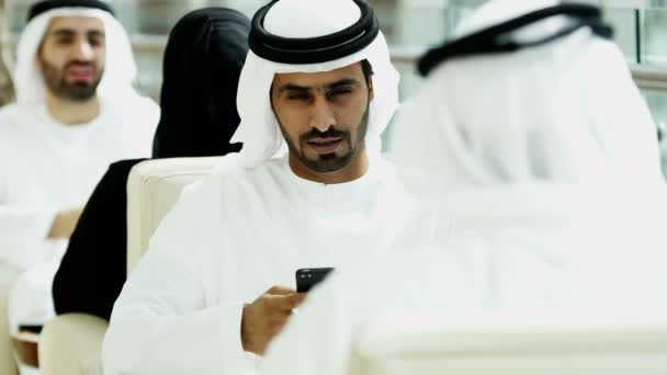 Arabic business people having meeting — Stock Video