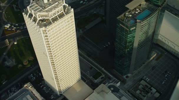 Antenn utsikt över Dubai city skyline — Stockvideo