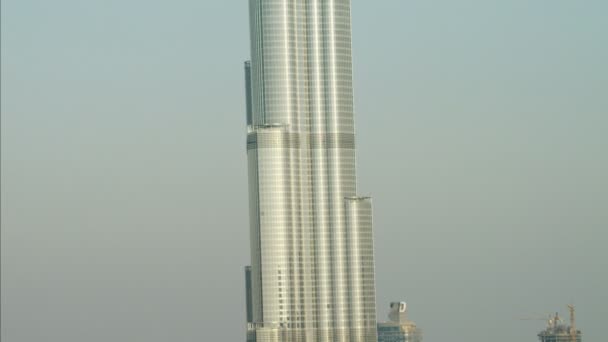 Burj khalifa hochhaus, dubai — Stockvideo