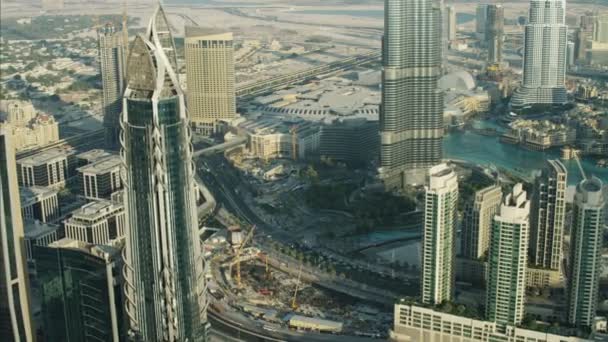 Vista aerea di Dubai skyline città — Video Stock