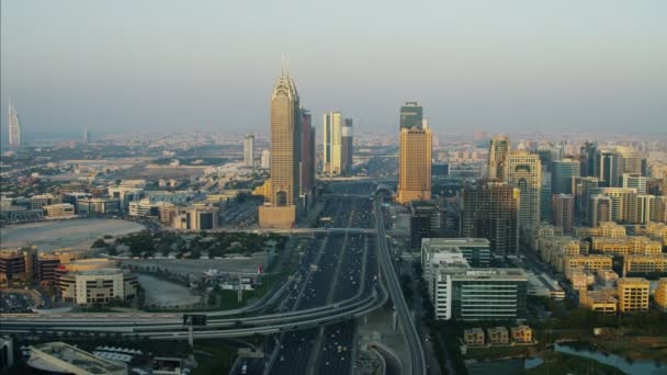 Estrada de Dubai sheikh zayed — Vídeo de Stock