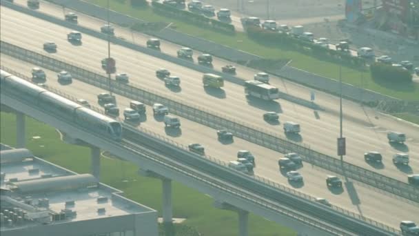 Metropolitana di Dubai Sheikh Zayed Road — Video Stock