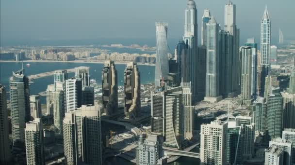 Aerial view of Dubai city — Stock Video