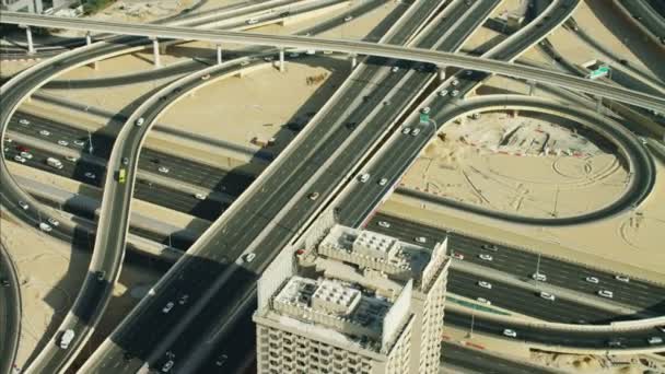 Dubaji průnik Sheikh Zayed Road — Stock video