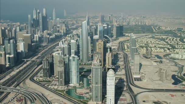 Dubai Şeyh Zayed Yolu Kavşağı — Stok video