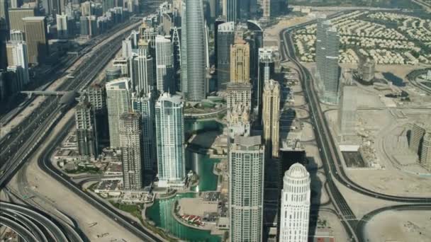 Ντουμπάι Σεΐχη Zayed Road διασταύρωση — Αρχείο Βίντεο