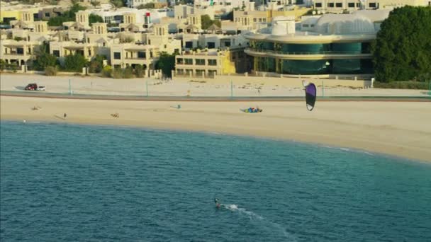 Aerial Dubai Casas frente al mar — Vídeos de Stock