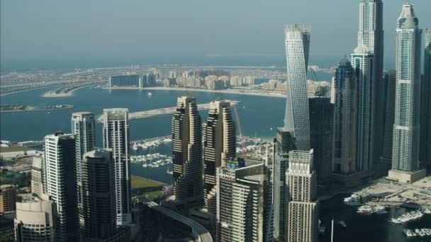 Vista aérea de la ciudad de dubai — Vídeos de Stock