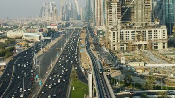 Carretera Dubai sheikh zayed — Vídeos de Stock