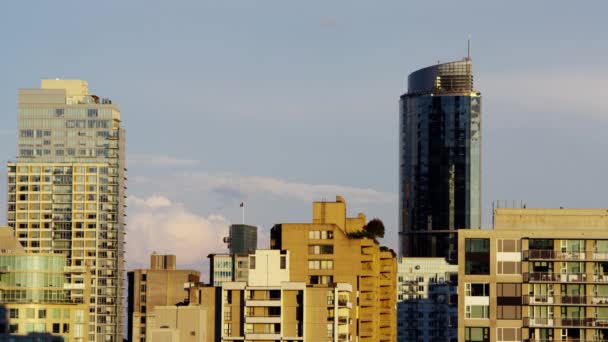 Vancouver skyscrapers for urban living — Stock Video