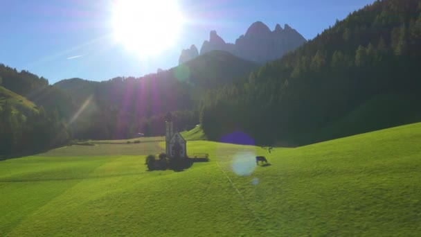 St Johann kilise Ranui, İtalya — Stok video