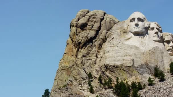 Sten ristade presidenter, Mount Rushmore — Stockvideo