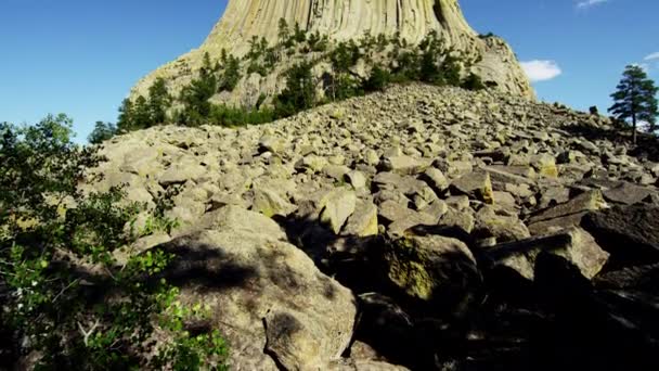 Devils Tower nel Wyoming National Park — Video Stock