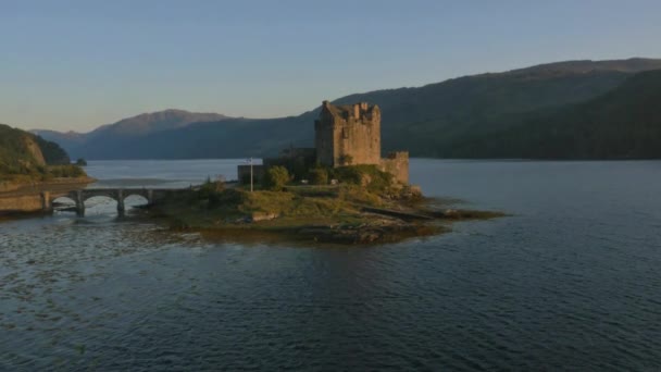 Eilean Donan castle Loch Duich, Scozia — Video Stock