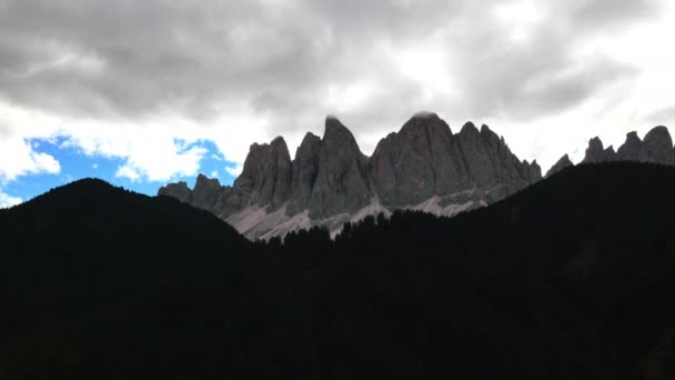 Dolomitok hegyei, Alto Adige — Stock videók