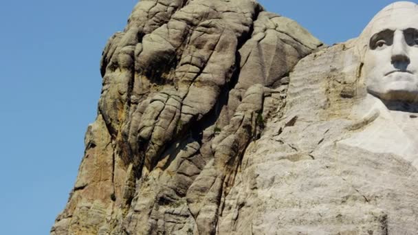 Kamienne rzeźbione prezydentów w Mount Rushmore — Wideo stockowe