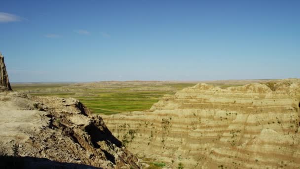 Zandsteen Buttes desert — Stockvideo